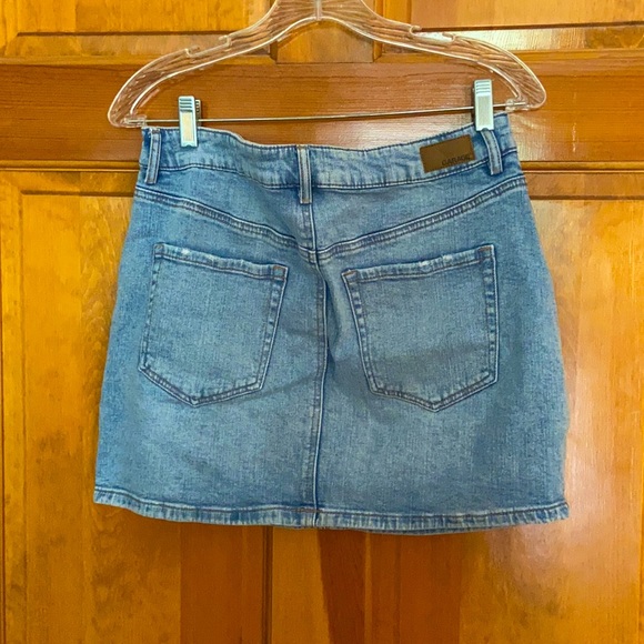 Light Wash Blue Denim Skirt by Garage - Picture 2 of 5